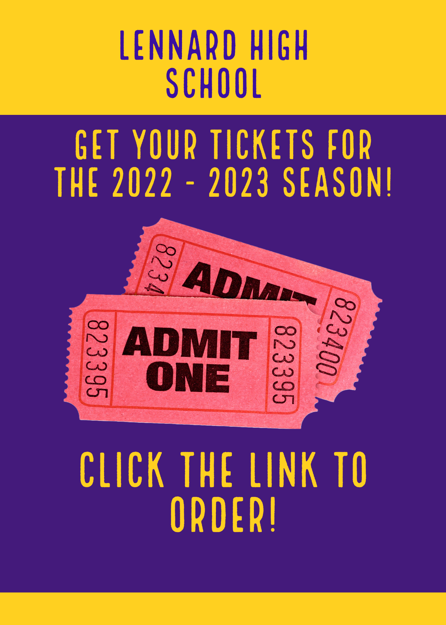 Click the link to purchase tickets to all events!